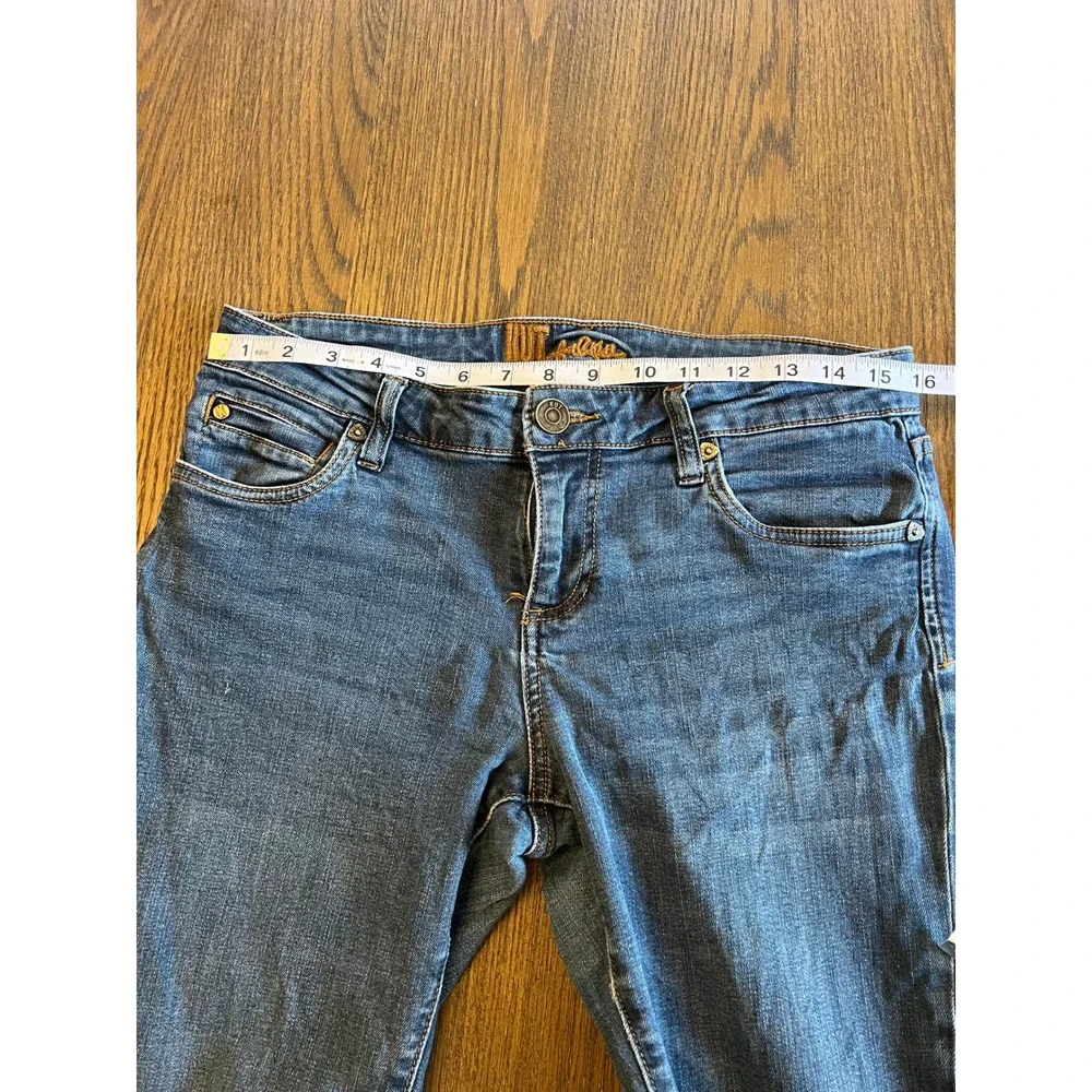 Kut from the Kloth Skinny Jeans Cotton Denim Indigo Blue Sz 8 Casual Chic